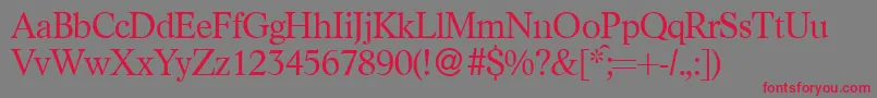 LikedbNormal Font – Red Fonts on Gray Background