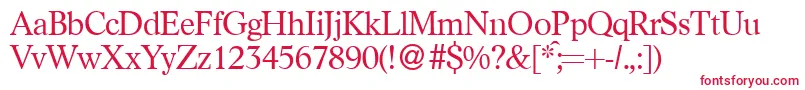 LikedbNormal Font – Red Fonts on White Background