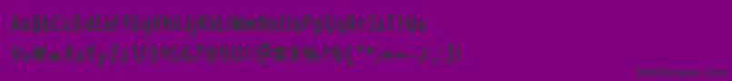 フォントDraftingboardb – 紫の背景に黒い文字