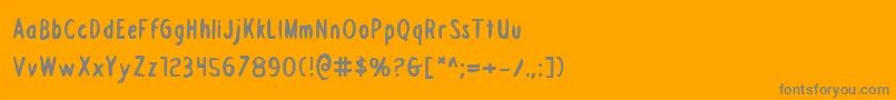 フォントDraftingboardb – オレンジの背景に灰色の文字