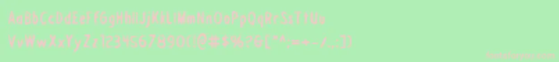 Draftingboardb Font – Pink Fonts on Green Background