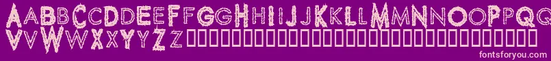 Spikcg Font – Pink Fonts on Purple Background