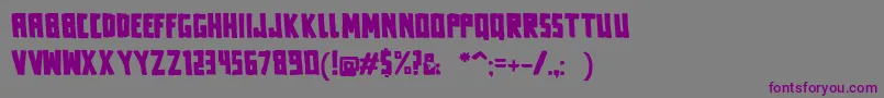 Forapt Font – Purple Fonts on Gray Background