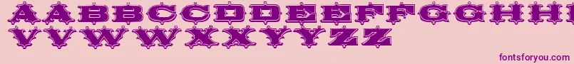 Circusornate Font – Purple Fonts on Pink Background