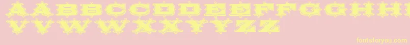 Circusornate Font – Yellow Fonts on Pink Background