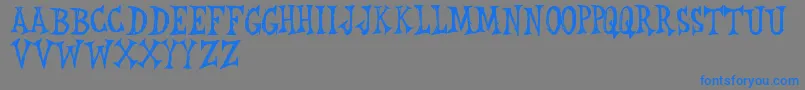 RwLeichenhaus Font – Blue Fonts on Gray Background