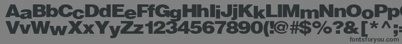 Firewalk36RegularTtext Font – Black Fonts on Gray Background