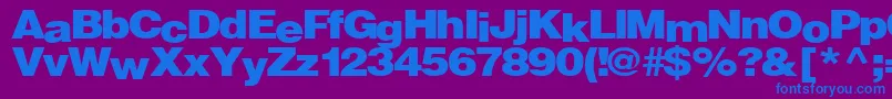 Firewalk36RegularTtext Font – Blue Fonts on Purple Background