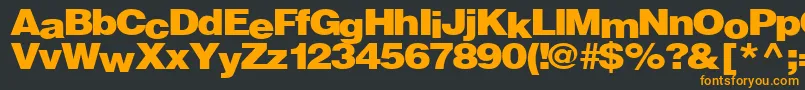 Firewalk36RegularTtext Font – Orange Fonts on Black Background