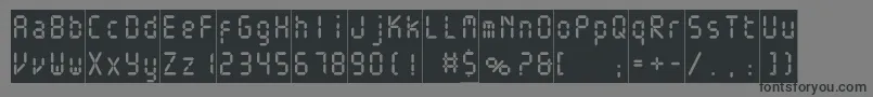 Шрифт Electronicablackc – чёрные шрифты на сером фоне