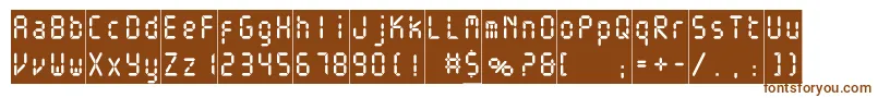 Шрифт Electronicablackc – коричневые шрифты на белом фоне