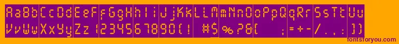 Подробнее о шрифте Electronicablackc Шрифт Electronicablackc – фиолетовые шрифты на оранжевом фоне