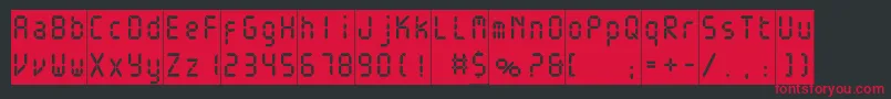 Electronicablackc Font – Red Fonts on Black Background