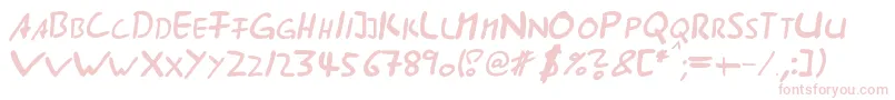 Ast285 Font – Pink Fonts on White Background