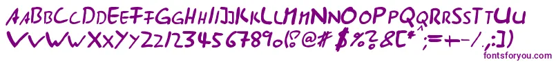 Ast285 Font – Purple Fonts on White Background