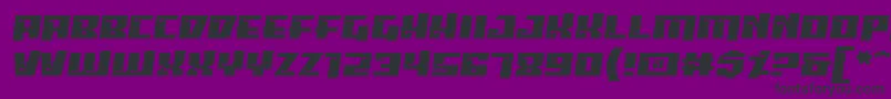 Psipbrg Font – Black Fonts on Purple Background