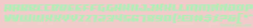 Psipbrg Font – Green Fonts on Pink Background