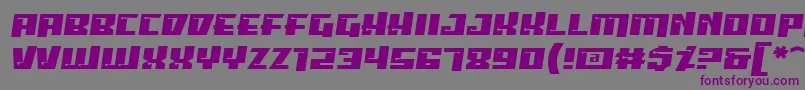 Psipbrg Font – Purple Fonts on Gray Background