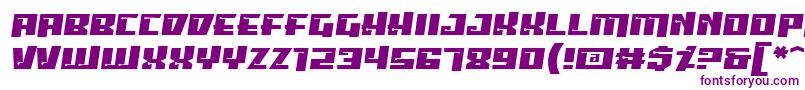 Psipbrg Font – Purple Fonts on White Background