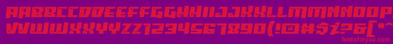 Psipbrg Font – Red Fonts on Purple Background