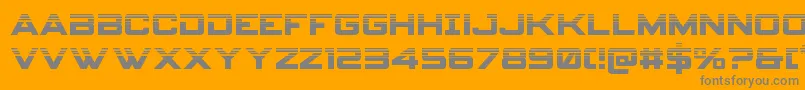 Spyagencyv3half Font – Gray Fonts on Orange Background