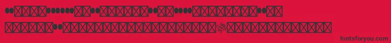 Woodtypeornamentsstd Font – Black Fonts on Red Background