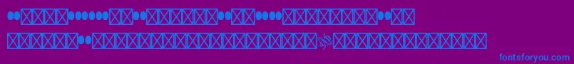 Saiba mais sobre a fonte Woodtypeornamentsstd Fonte Woodtypeornamentsstd – fontes azuis em um fundo violeta