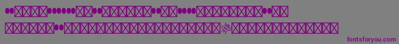 Woodtypeornamentsstd Font – Purple Fonts on Gray Background