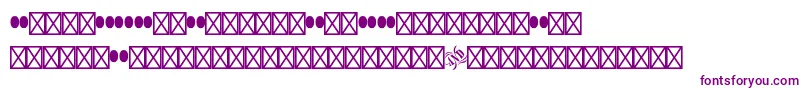 Woodtypeornamentsstd Font – Purple Fonts on White Background