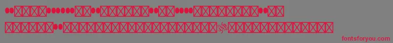 Woodtypeornamentsstd Font – Red Fonts on Gray Background