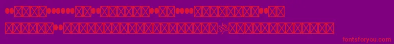 Woodtypeornamentsstd Font – Red Fonts on Purple Background