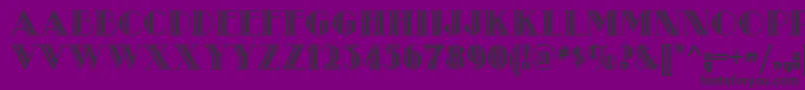 Metro Retro Nf Font – Black Fonts on Purple Background