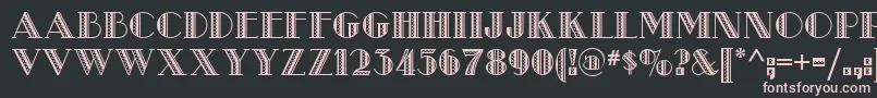 Metro Retro Nf Font – Pink Fonts on Black Background