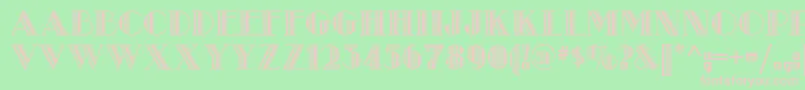 Metro Retro Nf Font – Pink Fonts on Green Background