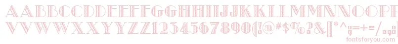 Metro Retro Nf Font – Pink Fonts on White Background