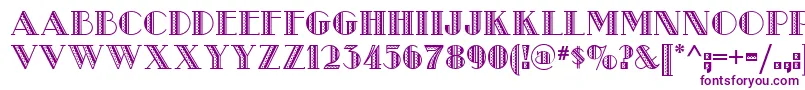 Metro Retro Nf Font – Purple Fonts on White Background