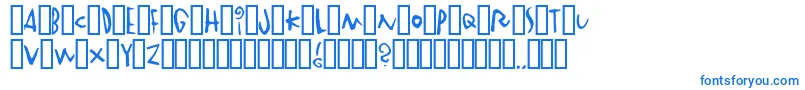 Vinterstad Font – Blue Fonts on White Background
