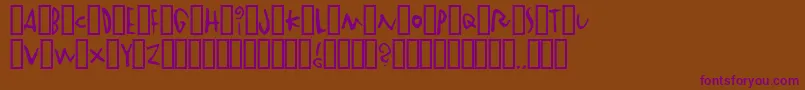 Vinterstad Font – Purple Fonts on Brown Background