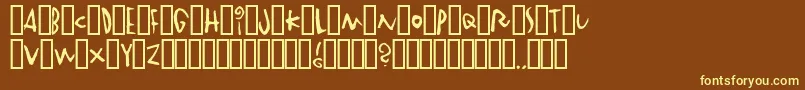 Vinterstad Font – Yellow Fonts on Brown Background