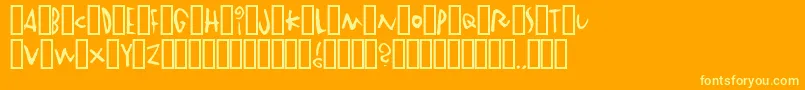 Vinterstad Font – Yellow Fonts on Orange Background