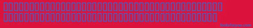 MaropawiClub-Schriftart – Blaue Schriften auf rotem Hintergrund