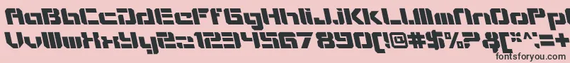 VideotechOpenitalicalt Font – Black Fonts on Pink Background