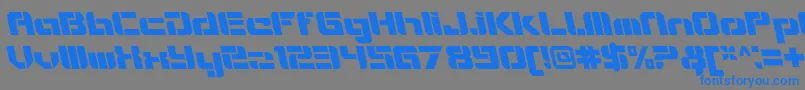 Weitere Informationen zur VideotechOpenitalicalt-Schriftart VideotechOpenitalicalt-Schriftart – Blaue Schriften auf grauem Hintergrund