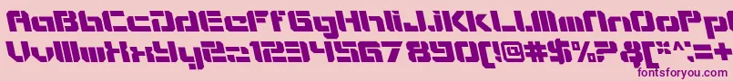 VideotechOpenitalicalt Font – Purple Fonts on Pink Background