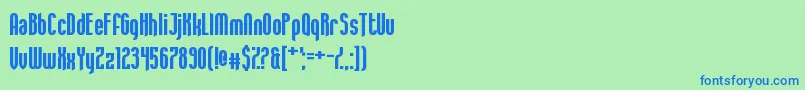 Aquamarina Font – Blue Fonts on Green Background