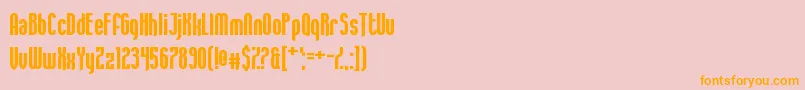 Aquamarina Font – Orange Fonts on Pink Background