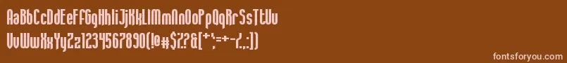 Aquamarina Font – Pink Fonts on Brown Background