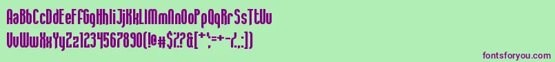 Aquamarina Font – Purple Fonts on Green Background