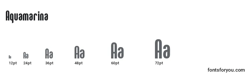 Aquamarina Font Sizes
