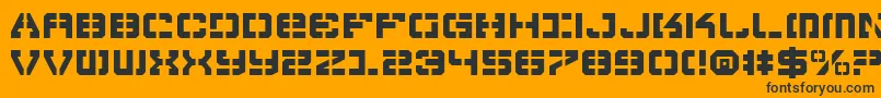 Шрифт Vyper – чёрные шрифты на оранжевом фоне